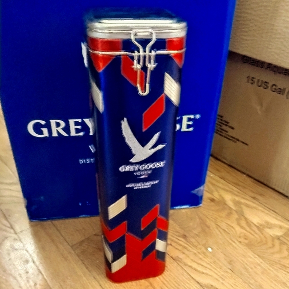 New Grey Goose Vodka metal tin